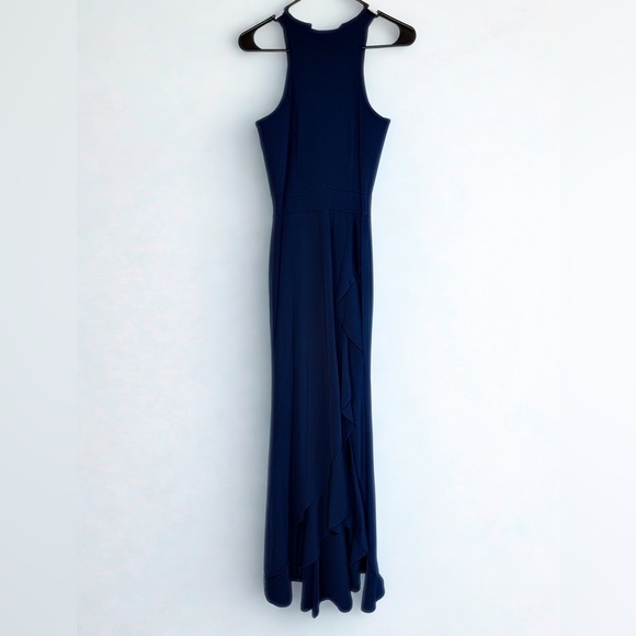 Elegant Navy Sleeveless Maxi Dress - Picture 1 of 5